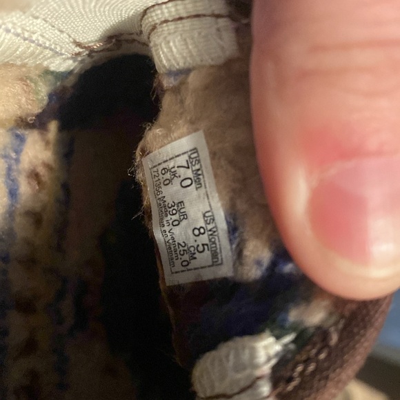 NEW IN BOX Vans Classic Slip On Sherpa Rain Drum Brown Marsh Men’s 7 Women 8.5 - Picture 4 of 4